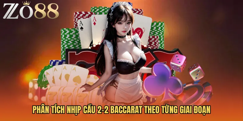 Phân tích nhịp Cầu 2-2 baccarat theo từng giai đoạn